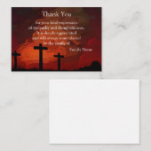 クロスオン抽象芸術背景サンキューカード ノートカード (正面/裏面)