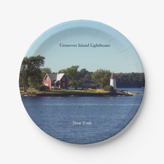クロスオーバーアイランドライトハウス紙プレート ペーパープレート (正面)