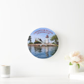 クロスオーバーアイランドライトハウス、ニューヨーククロック ラウンド壁時計 (ホーム)