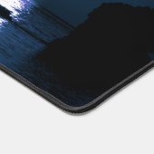 クロスオーバーウォーター夕べサンセット芸術的写真 デスクマット (コーナー)