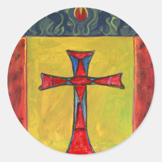 クロスオーバースネーク中世スタイルクロスデザイン ラウンドシール