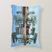 クロスオーバー島の灯台ニューヨークのアクセントの枕 アクセントクッション (裏面(縦))