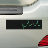 クロスオーバーEKG バンパーステッカー (車上)