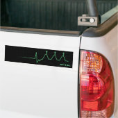 クロスオーバーEKG バンパーステッカー (トラック上)