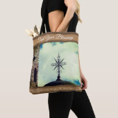 クロスカイ、神の恵みトート トートバッグ (クローズアップ)