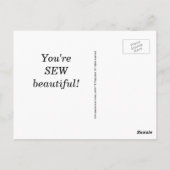 クロスカスタマイズステッチポストカード ポストカード (裏面)