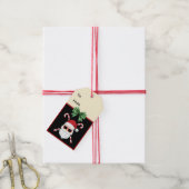 クロスカスタムカネス・クリスマスグリーティング付きサンタ ギフトタグ (より糸付き)