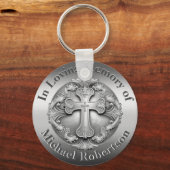 クロスカスタムキーチェーン付きメモリアル キーホルダー (正面)