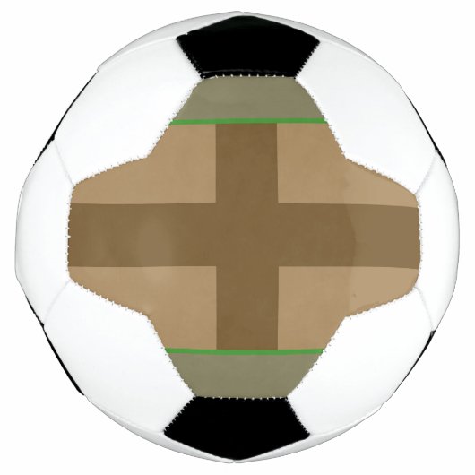 クロスカッサーボール（ブラウン） サッカーボール (正面)
