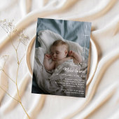 クロスカトリック洗礼書道Bautizo写真 招待状