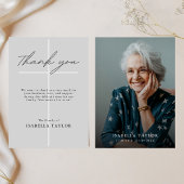 クロスカトリック記念写真グレイありがとう カード