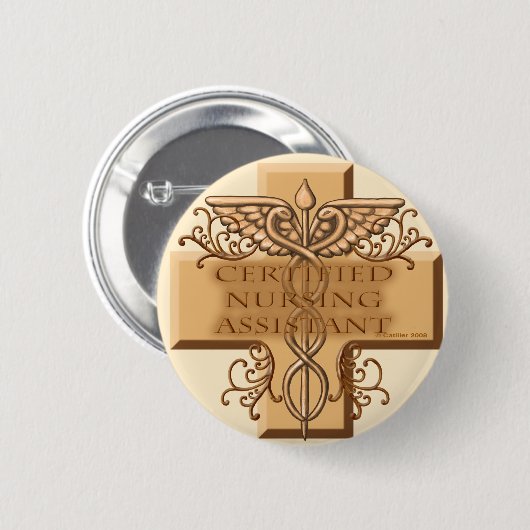 クロスカドゥセウスCNAナース 缶バッジ (正面&裏面)