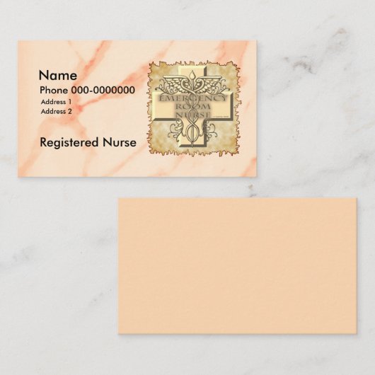 クロスカドゥセウスERナース 名刺 (正面/裏面)