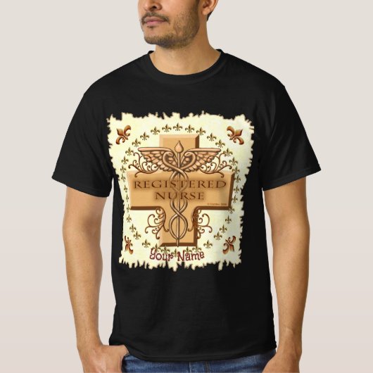 クロスカドゥセウスRNナースカスタムナースTシャツ Tシャツ (正面)