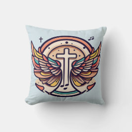 クロスカラフルガネルウィングスレジョイス クッション