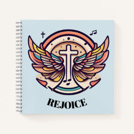 クロスカラフルガネルウィングスレジョイス ノートブック