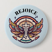 クロスカラフルガネルウィングスレジョイス 缶バッジ (正面)