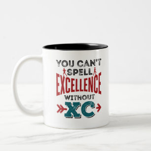 クロスカントランニングリー・おもしろいの優秀XC ツートーンマグカップ