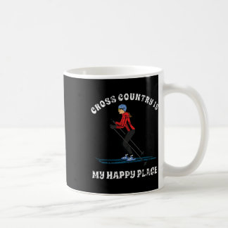 クロスカントリーが私の居心地の良い場所 スキーヤーTシャツ コーヒーマグカップ