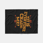 クロスカントリーなぜ誰もが私を追いかけている フリースブランケット (正面(横))