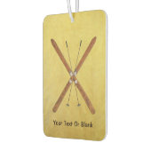 クロスカントリーのスキーとポール カーエアーフレッシュナー (左)