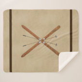 クロスカントリーのスキーとポール シェルパブランケット (正面(横))