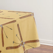 クロスカントリーのスキーとポール テーブルクロス (インサイチュ)