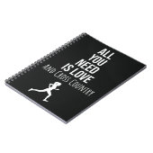 クロスカントリーギフトランナー引用文トラックとフィールド ノートブック (左側)