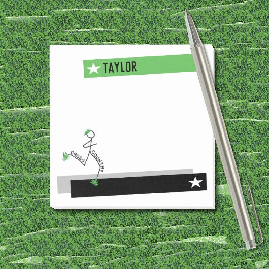 クロスカントリーグラスランナーパーソナライズされた ポストイット