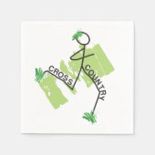 クロスカントリーグラスランナー紙ナプキンス スタンダードカクテルナプキン (正面)