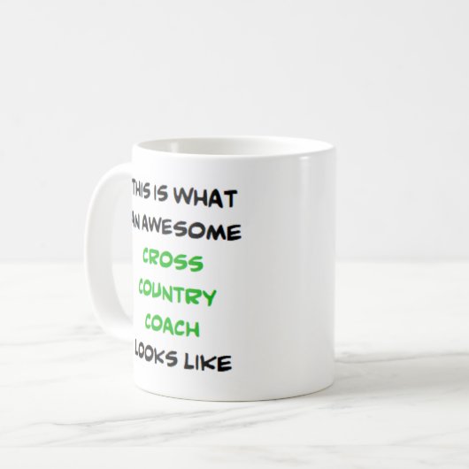 クロスカントリーコーチ素晴らし。 コーヒーマグカップ (正面左)