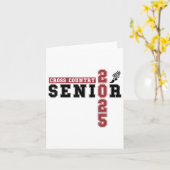 クロスカントリーシニアナイト2025年卒業 カード (黄色い花)