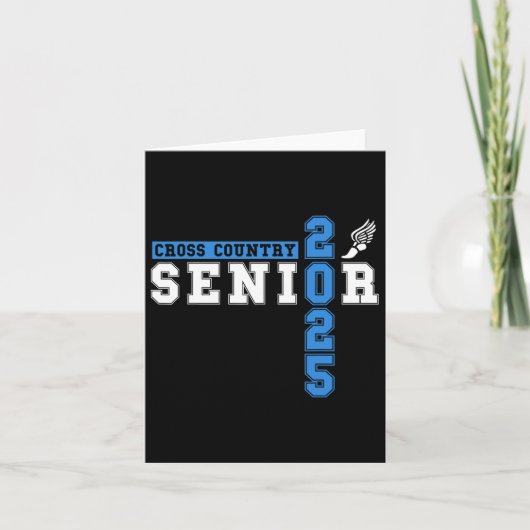 クロスカントリーシニアナイト2025年卒業 カード (正面)