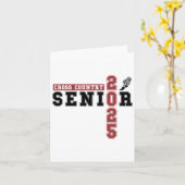 クロスカントリーシニアナイト2025年卒業 カード (黄色い花)