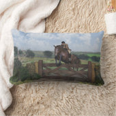 クロスカントリージャンピングホースランバー装飾用クッション ランバークッション (ブランケット)