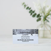 クロスカントリースキーインストラクタースキーヤー 名刺 (スタンド正面)