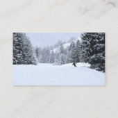 クロスカントリースキーインストラクタースキーヤー 名刺 (裏面)