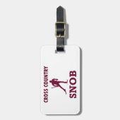 クロスカントリースキースヌブ ラゲッジタグ (正面縦)