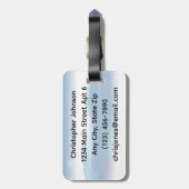 クロスカントリースキーデザインラゲッジタグ ラゲッジタグ (裏面縦)