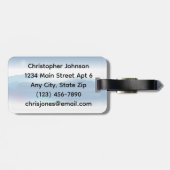 クロスカントリースキーデザインラゲッジタグ ラゲッジタグ (裏面横)