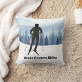 クロスカントリースキーデザイン クッション (ブランケット)