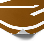 クロスカントリースキーハイウェイサイン ポスター (角)