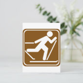 クロスカントリースキーハイウェイサイン ポストカード (スタンド正面)