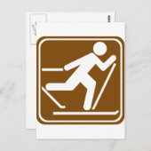 クロスカントリースキーハイウェイサイン ポストカード (正面/裏面)