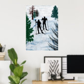 クロスカントリースキーヤー2 ポスター (ホームオフィス)