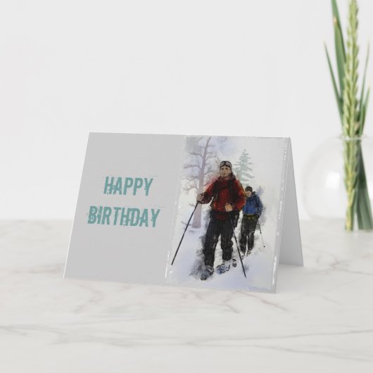 クロスカントリースキーヤー カード (正面)