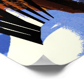 クロスカントリースキーヤー。 ポスター (角)