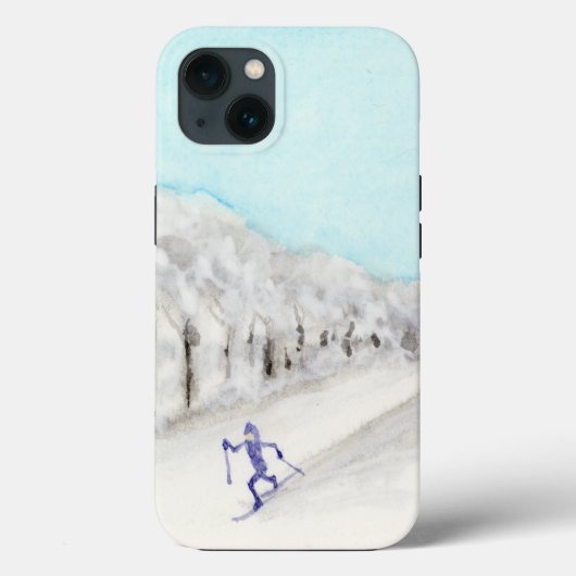 クロスカントリースキーヤー Case-Mate iPhoneケース (裏面)