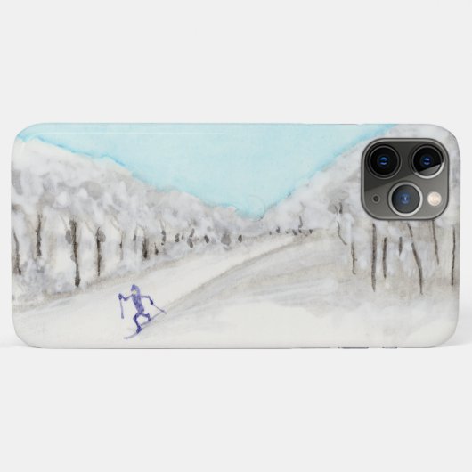 クロスカントリースキーヤー Case-Mate iPhoneケース (裏面(横))
