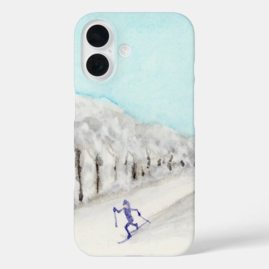 クロスカントリースキーヤー Case-Mate iPhoneケース (裏面)